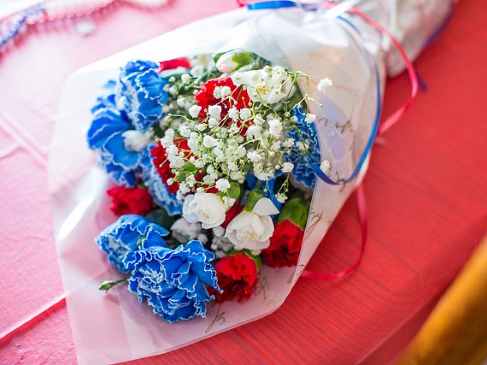Bílá, modrá a červená, co symbolizují tyto barvy u květin?