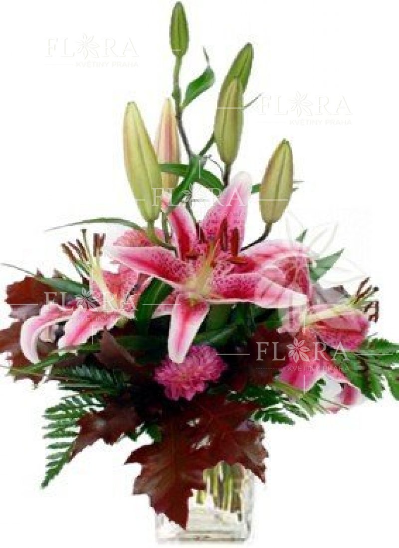Bouquet of pink lilies Alexandra