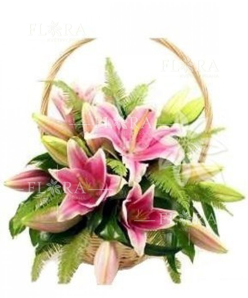 Flower Basket - Royal Lilies